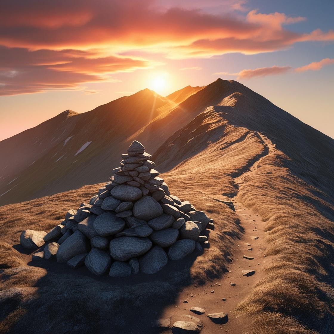 Mountain cairn